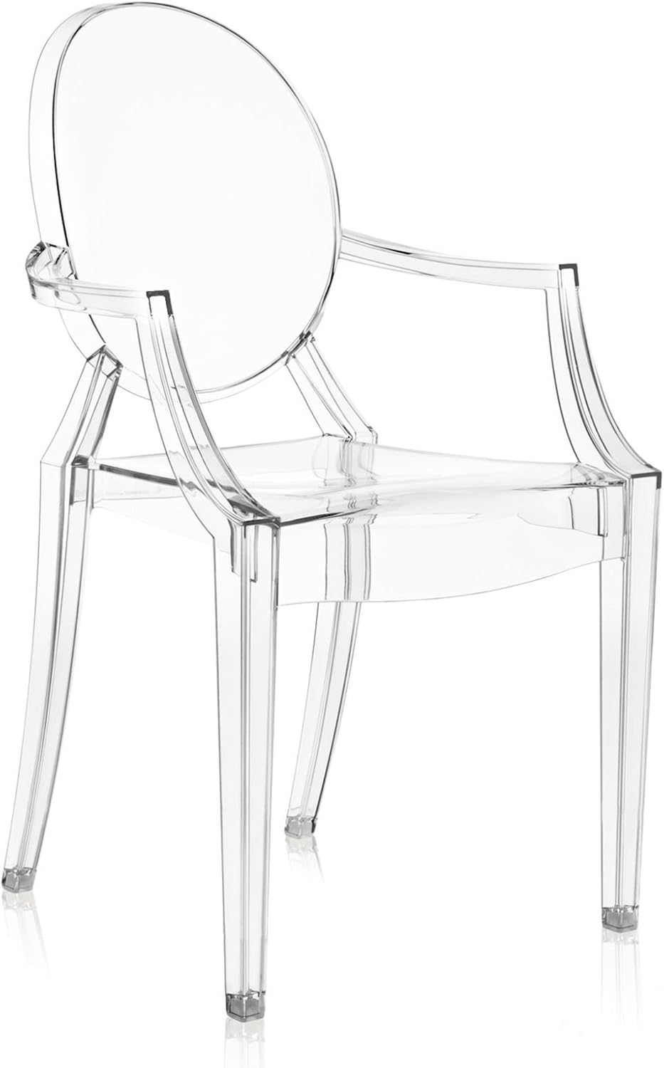 Kartell Louis Ghost, Set da 4 Sedie, Cristallo