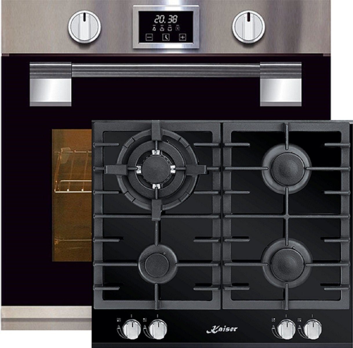 Backofen-Set EH 6337+KCG 6380/3