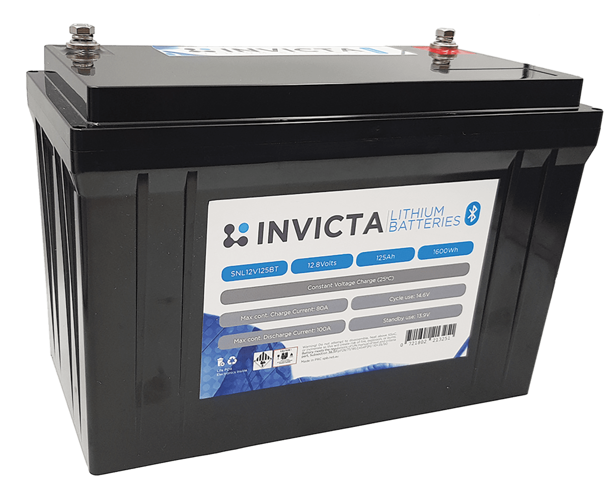 Invicta 12V 125Ah with Bluetooth �C SNL12V125BT