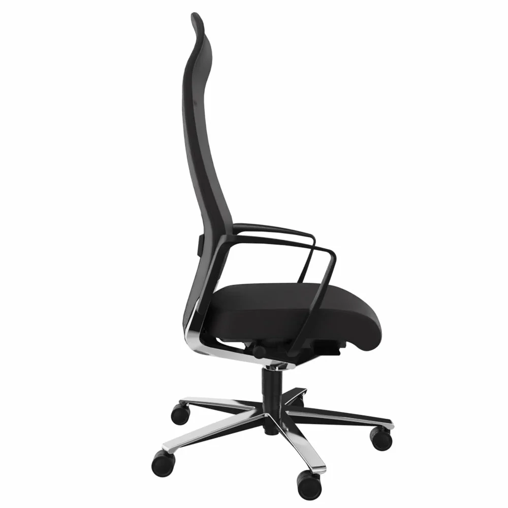 Sedia da ufficio ergonomica Züco Selvio E 0156 Poltrona direzionale | Schienale imbottito alto | Poggiatesta integrato