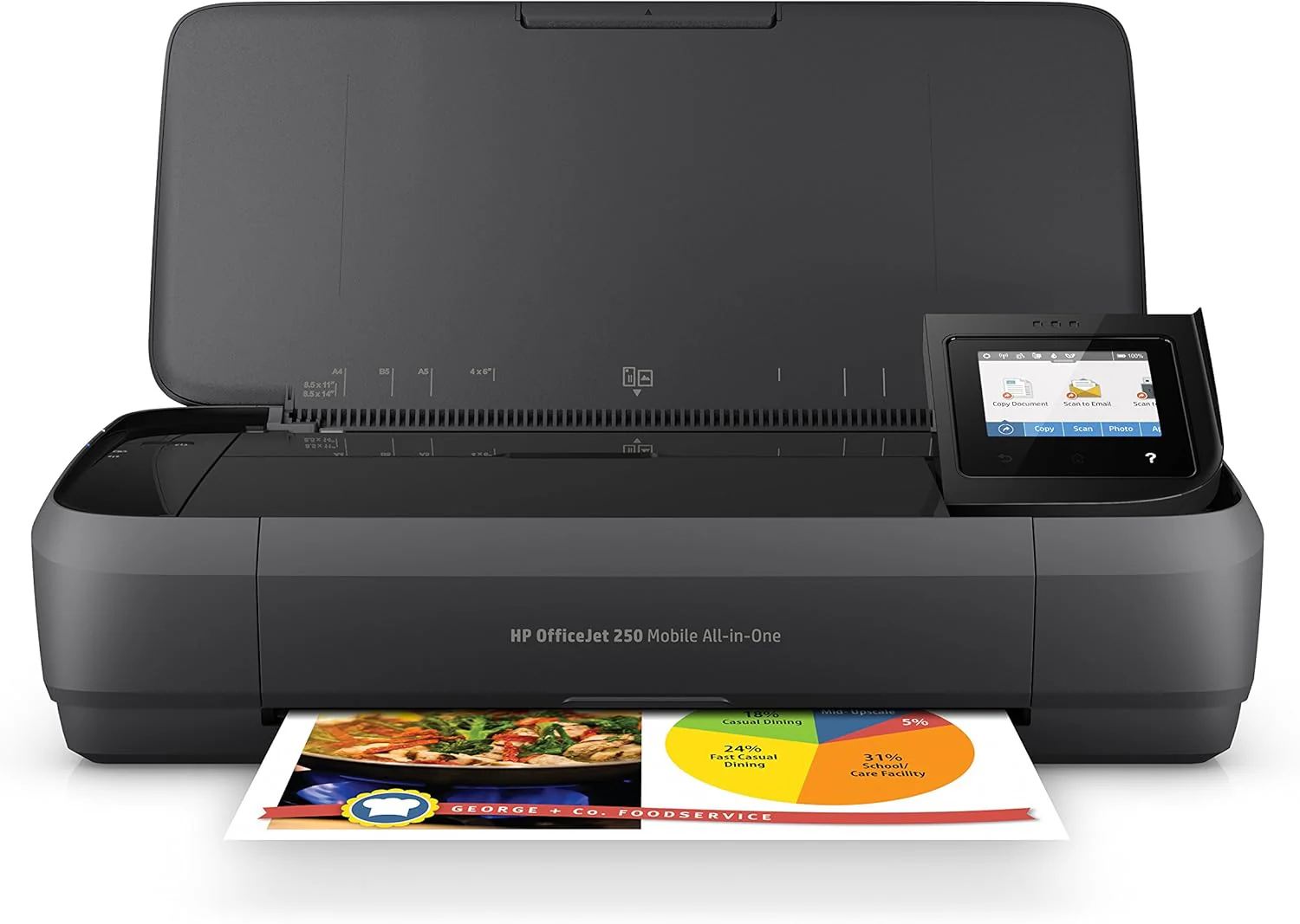 HP OfficeJet 200 Mobiele Inkjetprinter (A4, printer, wifi, HP ePrint, Airprint, USB, 4800 x 1200 dpi) zwart