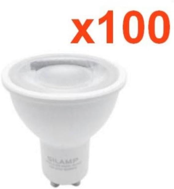 LED-Leuchtmittel GU10, dimmbar, 8 W, 220 V, SMD2835 PAR16, 60 ° (100 Stück) – Warmweiß 2300 K – 3500 K SILAMP