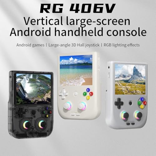 NULA RG406V   Console da gioco in stile retrò, con scheda TF da 128 G / 4000 giochi Android 13 Unisoc T820, touch screen IPS da 4 pollici, supporto 5G WiFi Bluetooth : Giochi e giocattoli