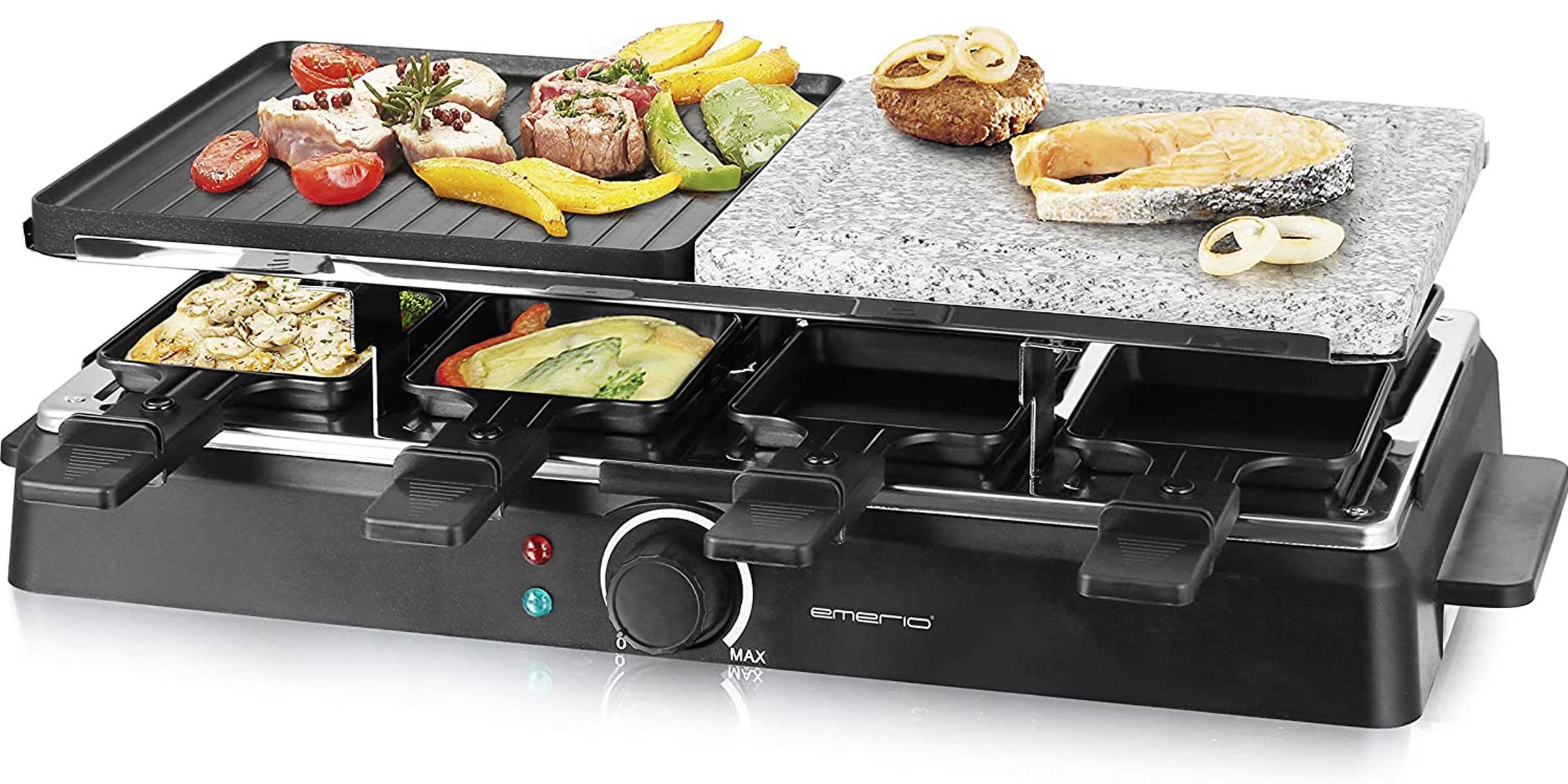 Raclette RG-126708 Raclette-Grill Heißer Stein für bis zu 8 Personen