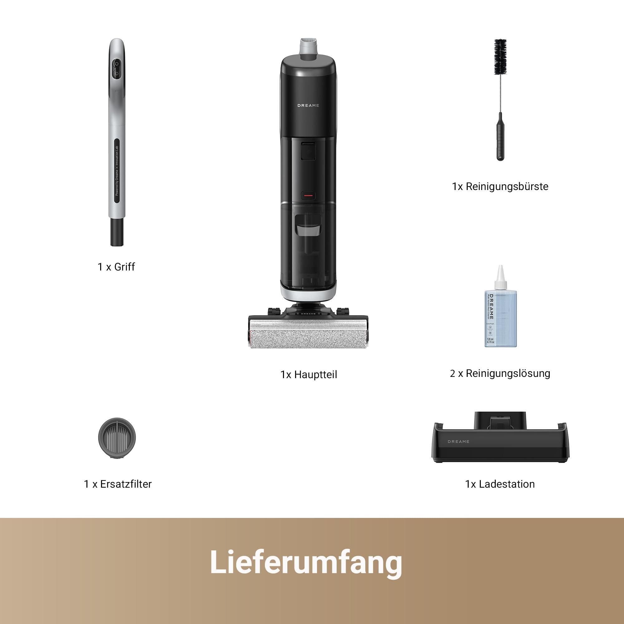 Nass- und Trockensauger H14 Pro mit 18.000 Pa Saugkraft, 180° Flachreinigung und 60 °C Bürstenpflege