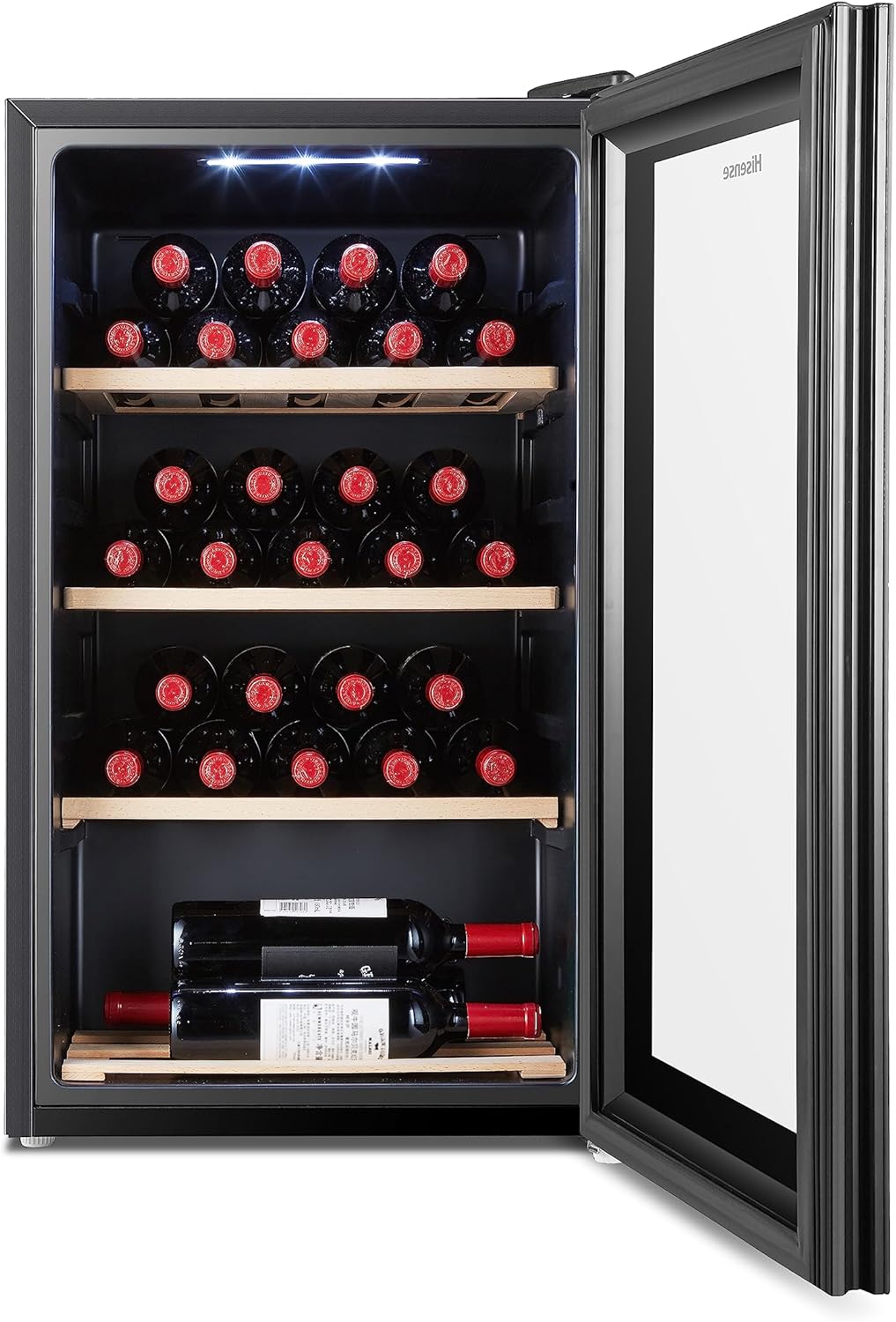 Hisense MWC4894GF Wine Cellar 30 Bottles, Monotemperature, Anti-UV Glasses, Wooden Shelves, Touch Display, LED Lighting, Year 2023