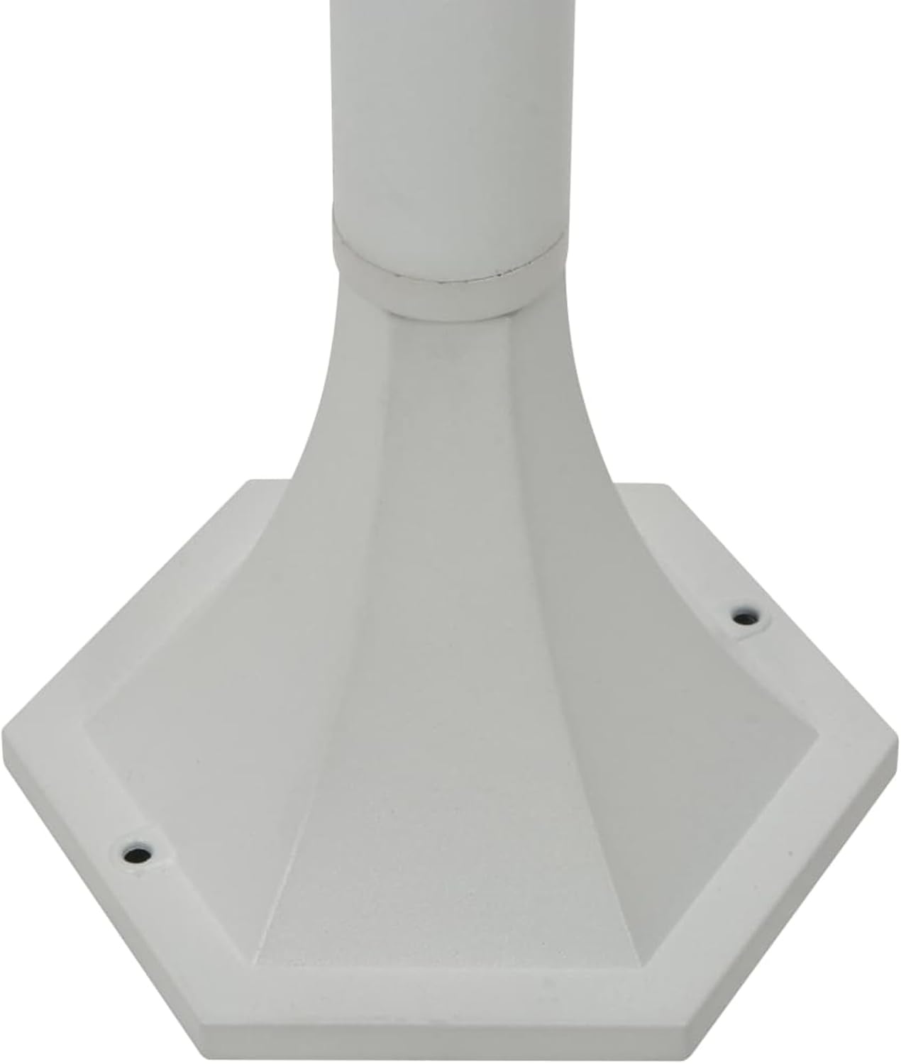 Garten-Pollerleuchte 6 STK. E27 110 cm Aluminium Weiß Gartenpfostenleuchten Model44215