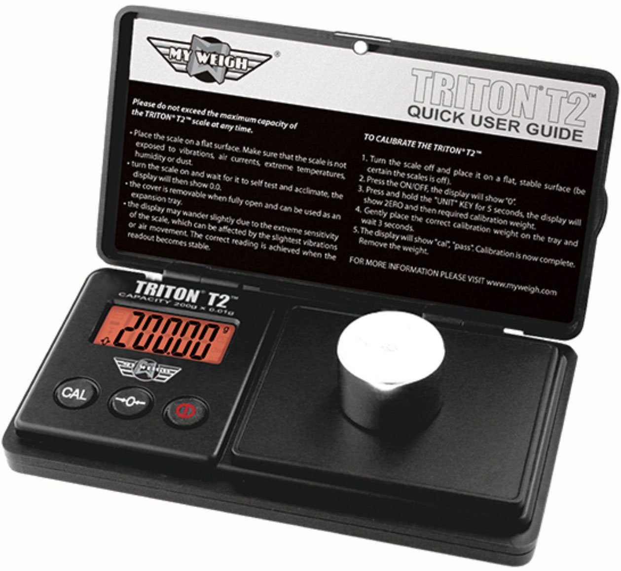 Taschenwaage Digitale Feinwaage T2-400, 400 g / 0,01 g, Taschenwaage
