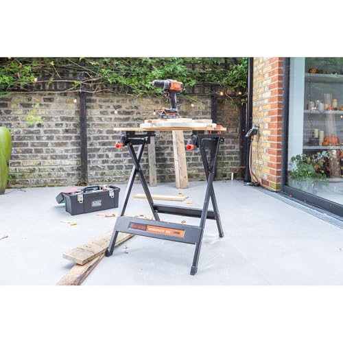 BLACK DECKER, Workmate Banco da Lavoro, Pieghevole, Nero. WM825 XJ : Fai da te