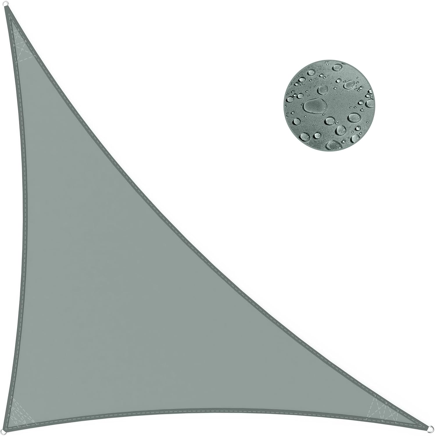 IOAOI Telo Vela Ombreggiante Triangolare 5x5x7.1 m Tenda a Vela Impermeabile, Protezione Raggi UV 98% Tenda da Sole per Esterno per Esterno, Giardino, Terrazzo - Giallo Chiaro