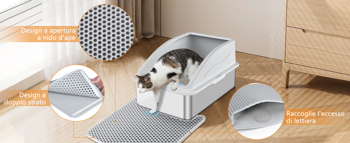 lettiera chiusa per gatti