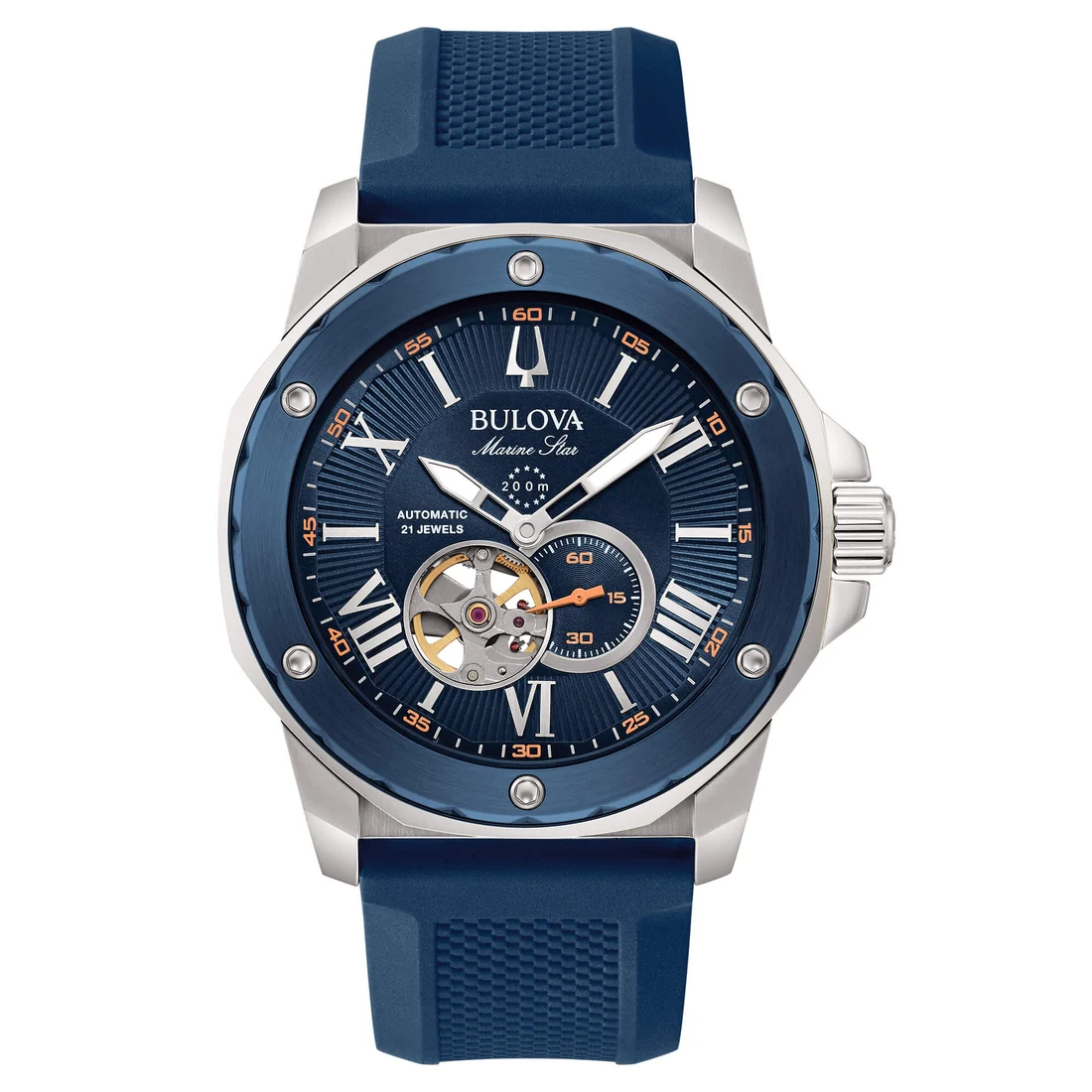 Orologio automatico Bulova 98A303 Sub Marine Star blu
