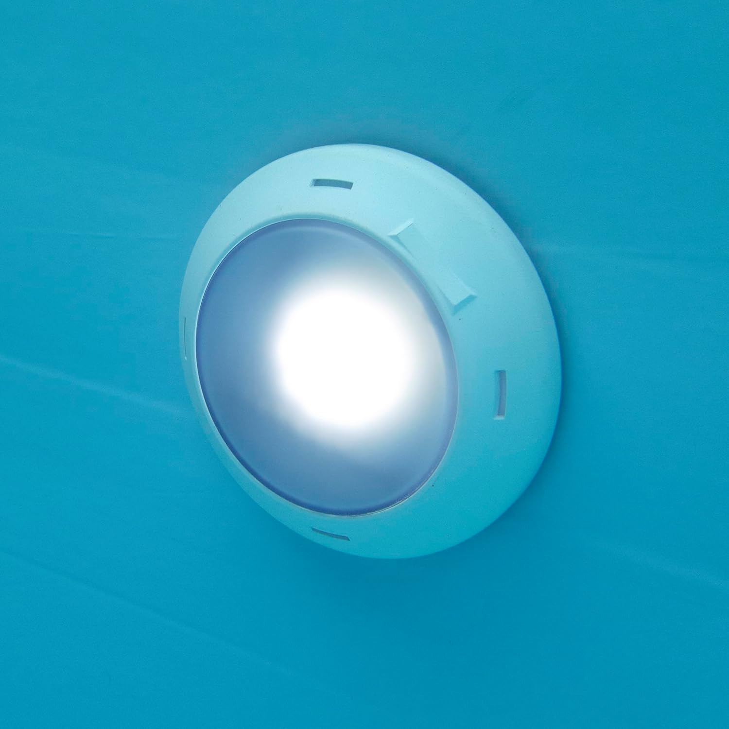 Gre PLWPB - LED-Scheinwerfer für aufgestellte Echtholz- und Composite-Pools, Farbe weiß