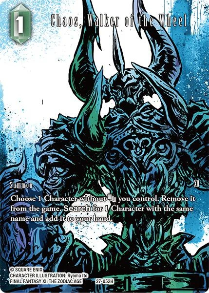 Chaos, Walker of the Wheel (Full Art) (27-052H) (Journey of Discovery)