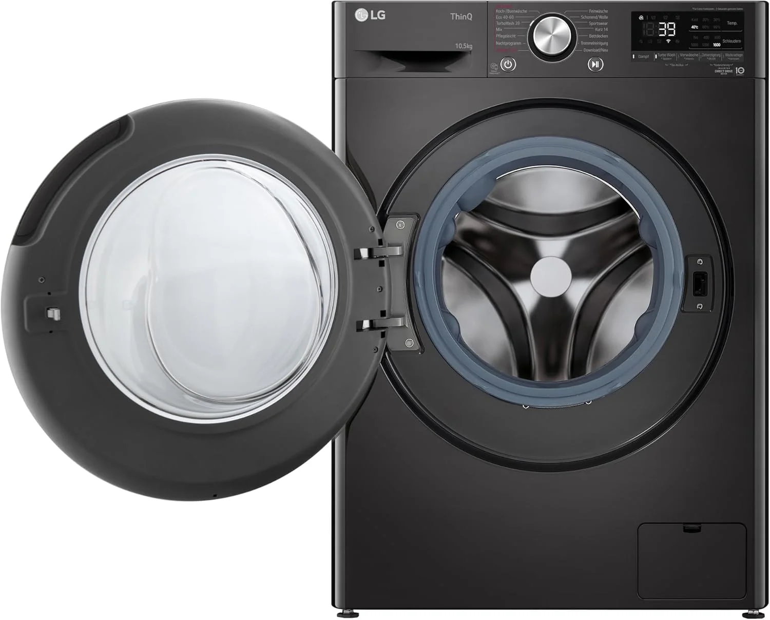 LG F4WV7080, Klasse A, Voorlader Wasmachine 8 kg, 1400 tpm, AI Direct Drive, Wi-Fi, Dieptereiniging met Stoom, Grote Capaciteit, TRIPLE A, Veiligheidsglas Buitendeur, 62 x 60 x 85 cm ? Wit