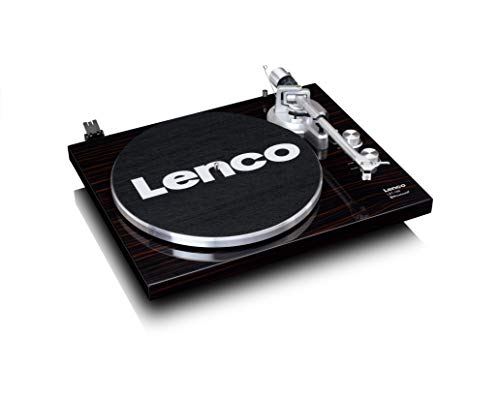 Lenco Giradischi LBT 188   Bluetooth   Trasmissione a cinghia   2 velocità 33 e 45 giri   Anti Skating   Digitalizza vinile in MP3   Marrone scuro, LBT 188 WA, Noce : Elettronica