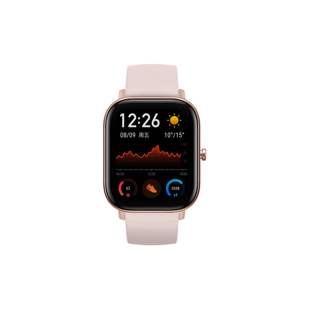 AMAZFIT Smartwatch GTS, roze - B-keus zeer goed