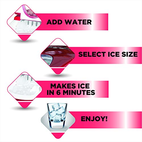Compact Ice Maker, rosso : Amazon.it: Casa e cucina