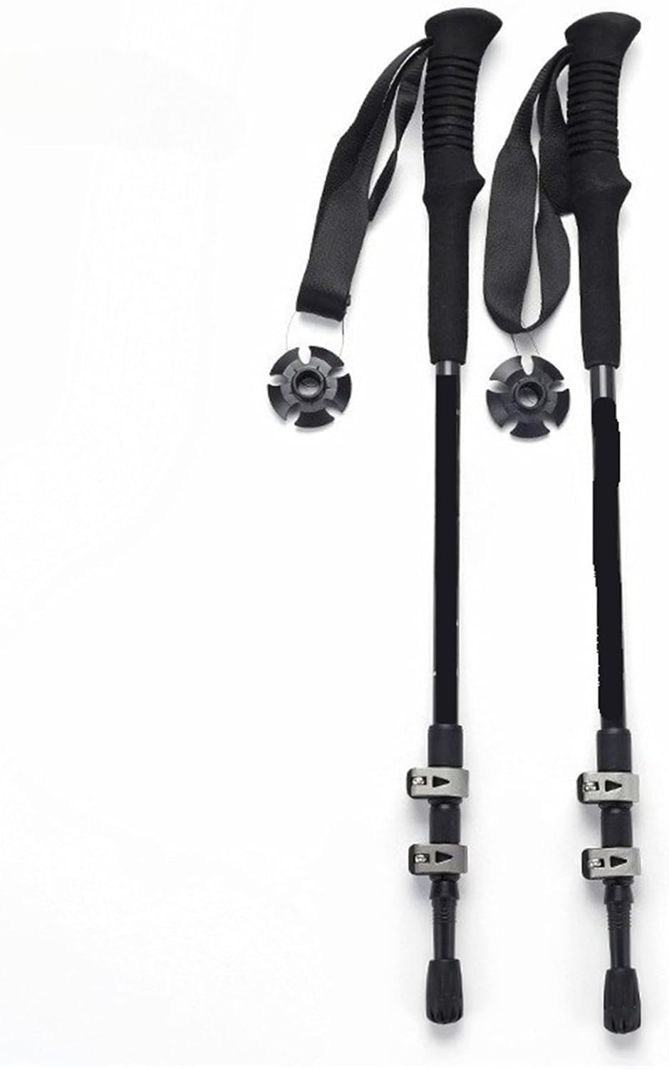 Ski- und Wanderstöcke aus Carbonfaser, 3-teilige, ultraleichte Trekkingstöcke mit externer Verriegelung for den Outdoor-Einsatz