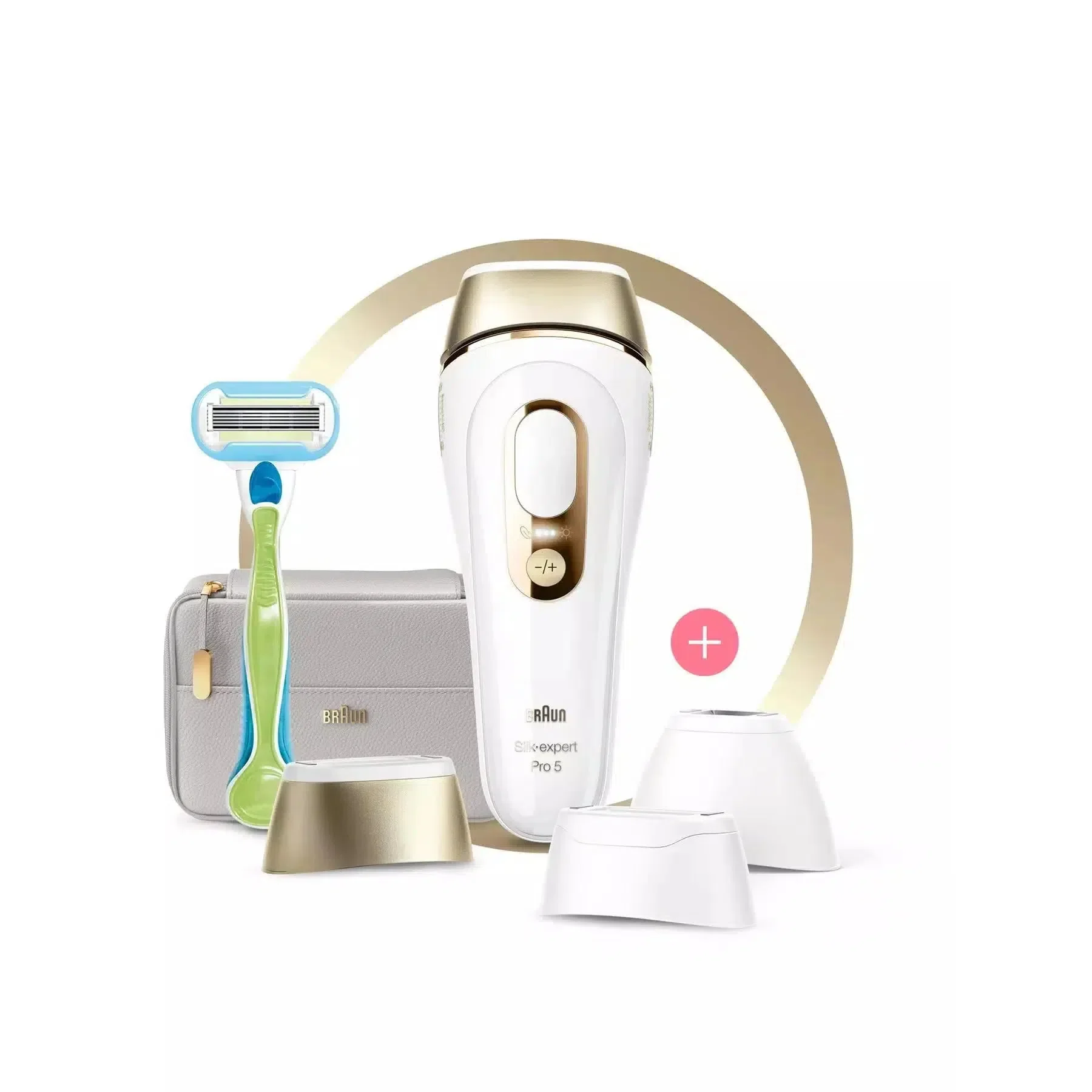 2025 Braun Silk-expert Pro 5 PL5257 Sistema de Depilación IPL con cabezales de precisión y ancho – Para una piel maravillosamente suave