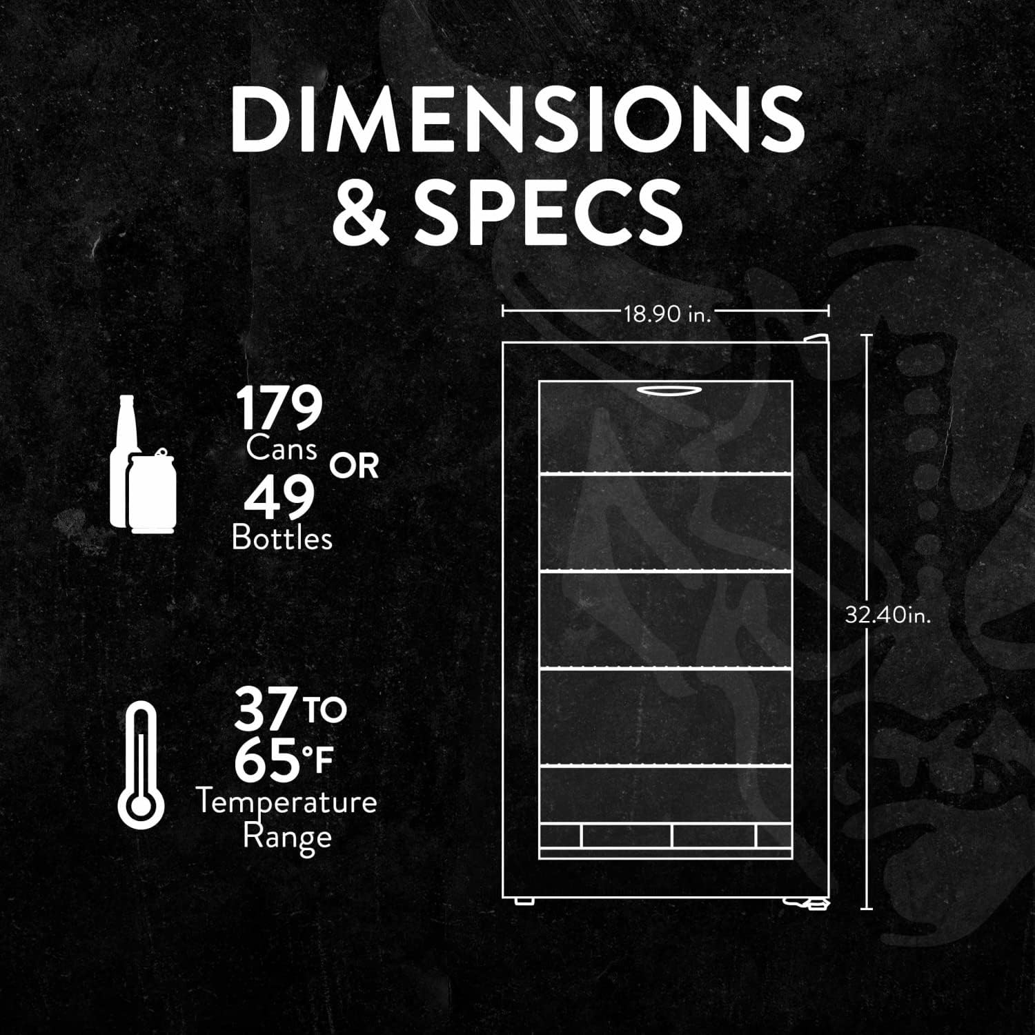 Getränkekühlschrank | Freistehender Kühlschrank für 126 Dosen mit Glastür mit Scharnier rechts | Mini-Getränkekühlschrank, perfekt für Bier, Wein, Limonade und kühlere Getränke