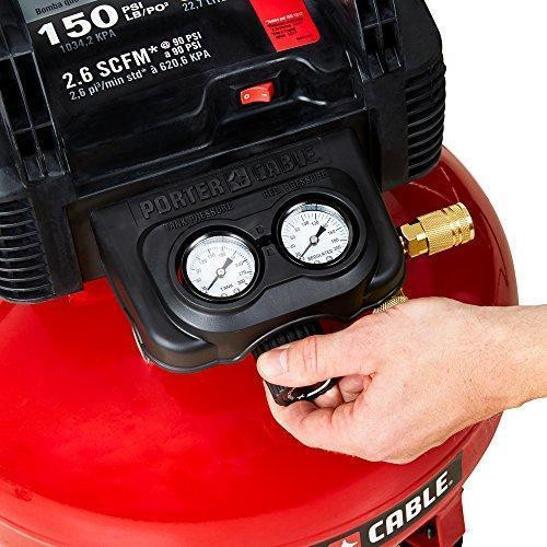 2024 PORTER-CABLE Air Compressor, 6-Gallon, Pancake, Oil-Free (C2002)