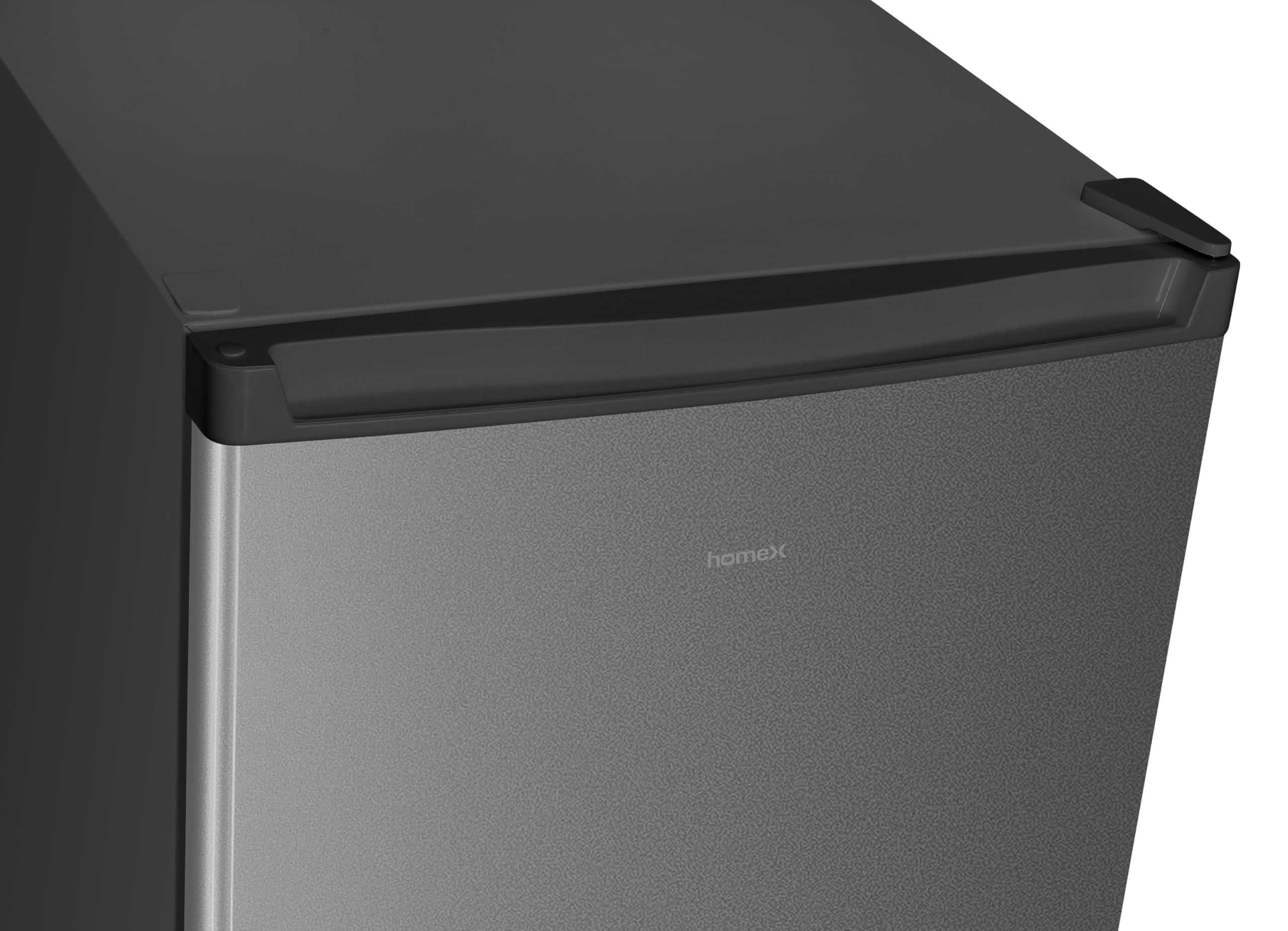 Kühlschrank ohne Gefrierfach 242 Liter, homeX CS2422E-S freistehend in Silber mit automatischer Abtauung und 5 verstellbaren Glasablagen