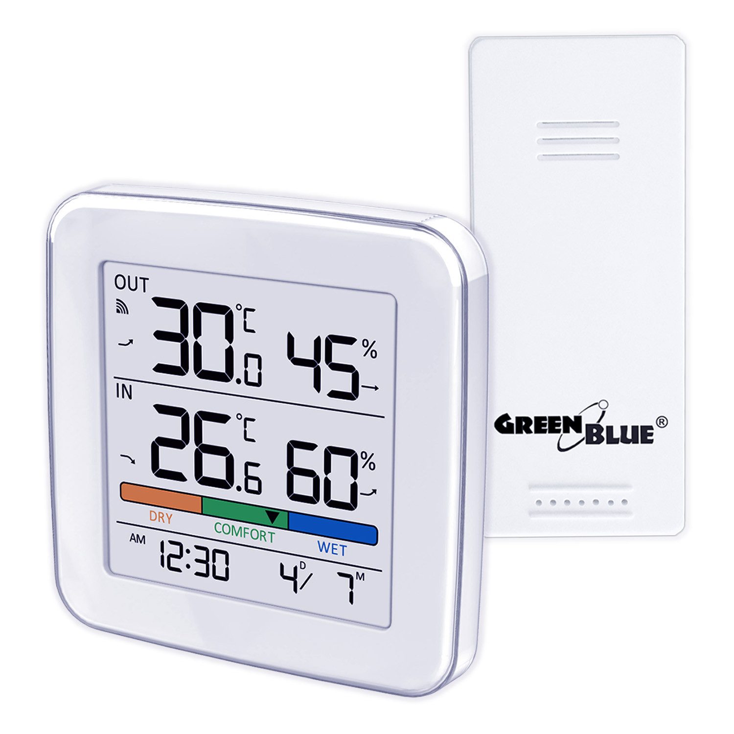 Wetterstation Wetterstation GB169 Temperatur + Luftfeuchtigkeit IN/OUT