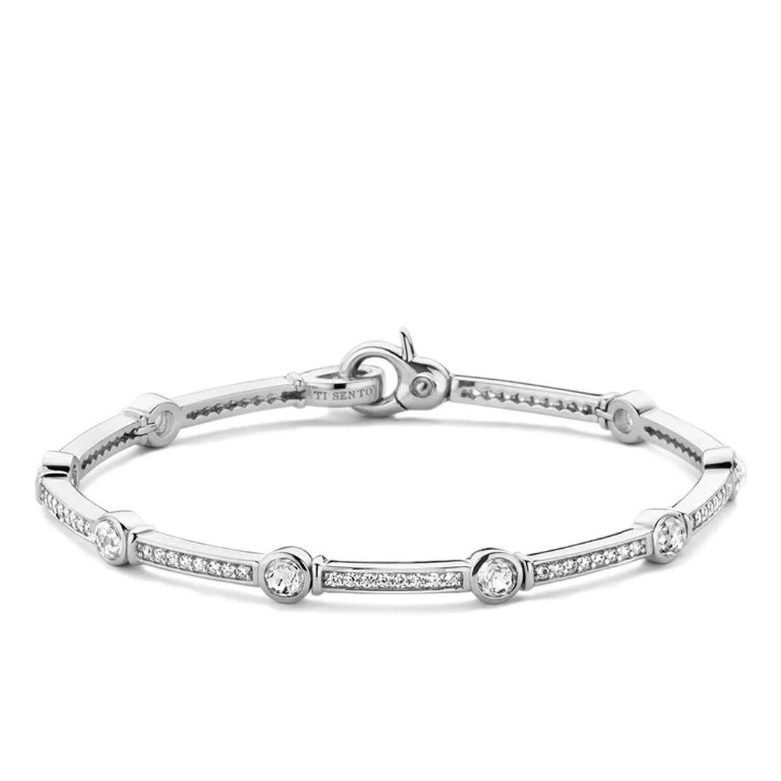 Bracciale Ti Sento Milano in argento con zirconi bianchi 2892ZI