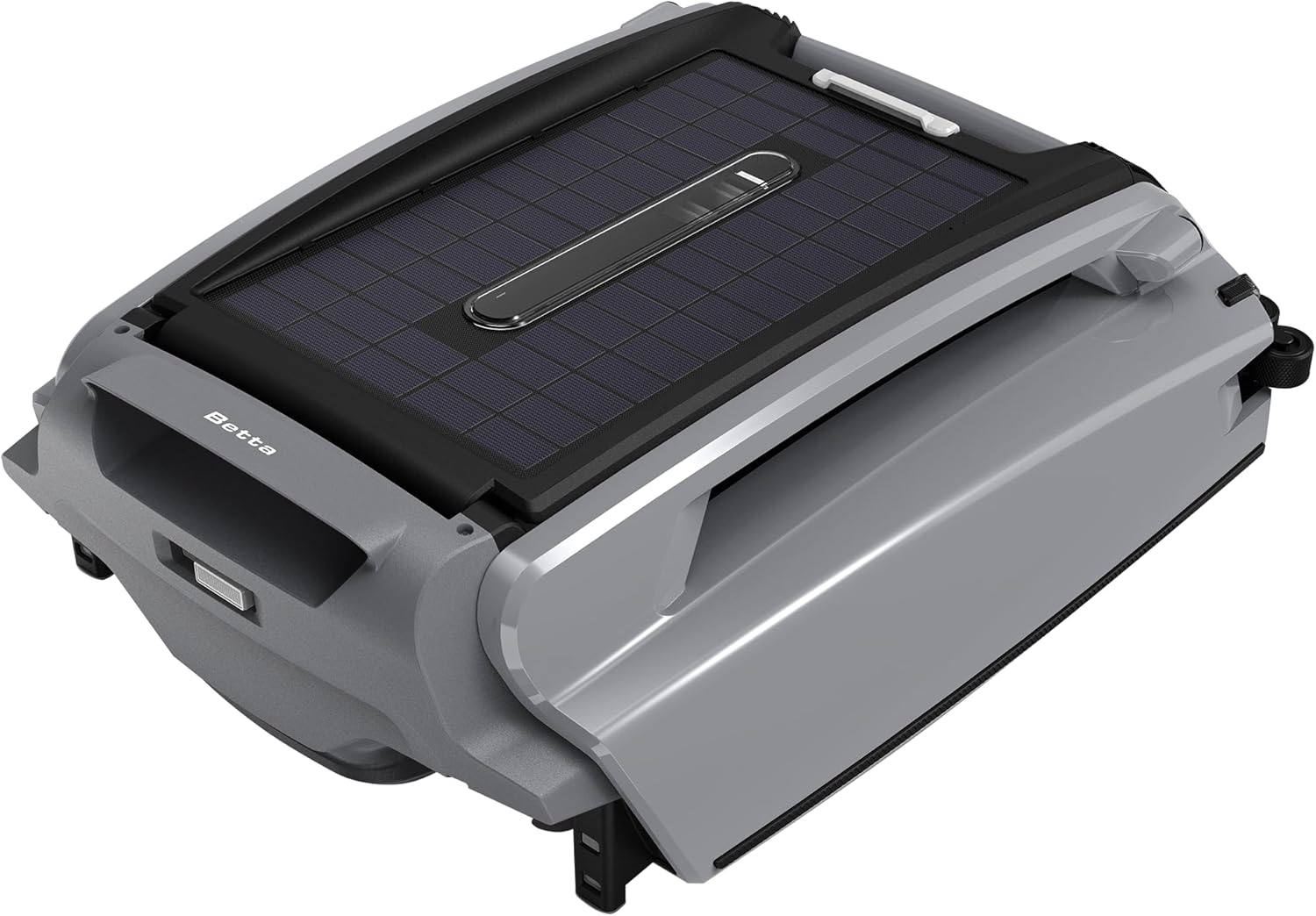 Betta SE Plus - Solar-Powered Robotic Pool Skimmer with 24/7 Continuous Cleaning Power  Dual Charging Options  Twin Salt Chlorine Tolerant Motors  and Shallow Water Safeguard