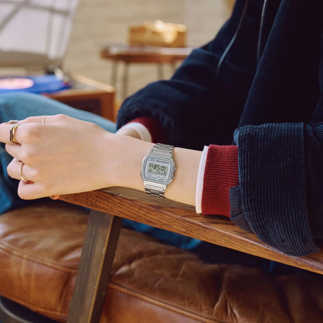 Casio vintage A158WEA-7EF Classico quadrante grigio