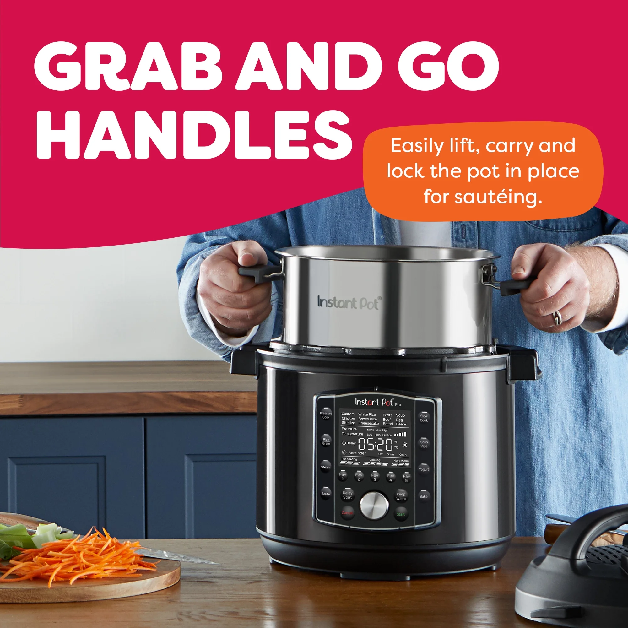 Instant Pot Pro 8-Quart Electric Pressure Cooker, 10-in-1 Slow Cooker, Rice/Grain Cooker, Steamer, Saut��, Sous Vide, Yogurt Maker, Sterilizer and Warmer