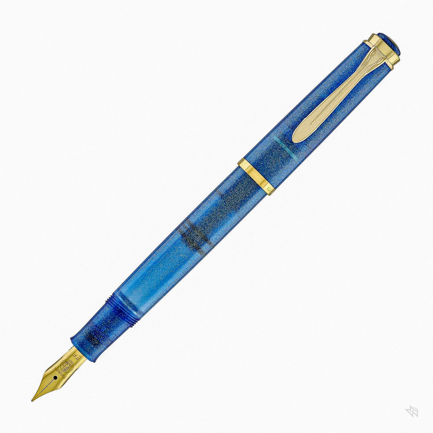 Pelikan Classic M200 Golden Lapis Fountain Pen