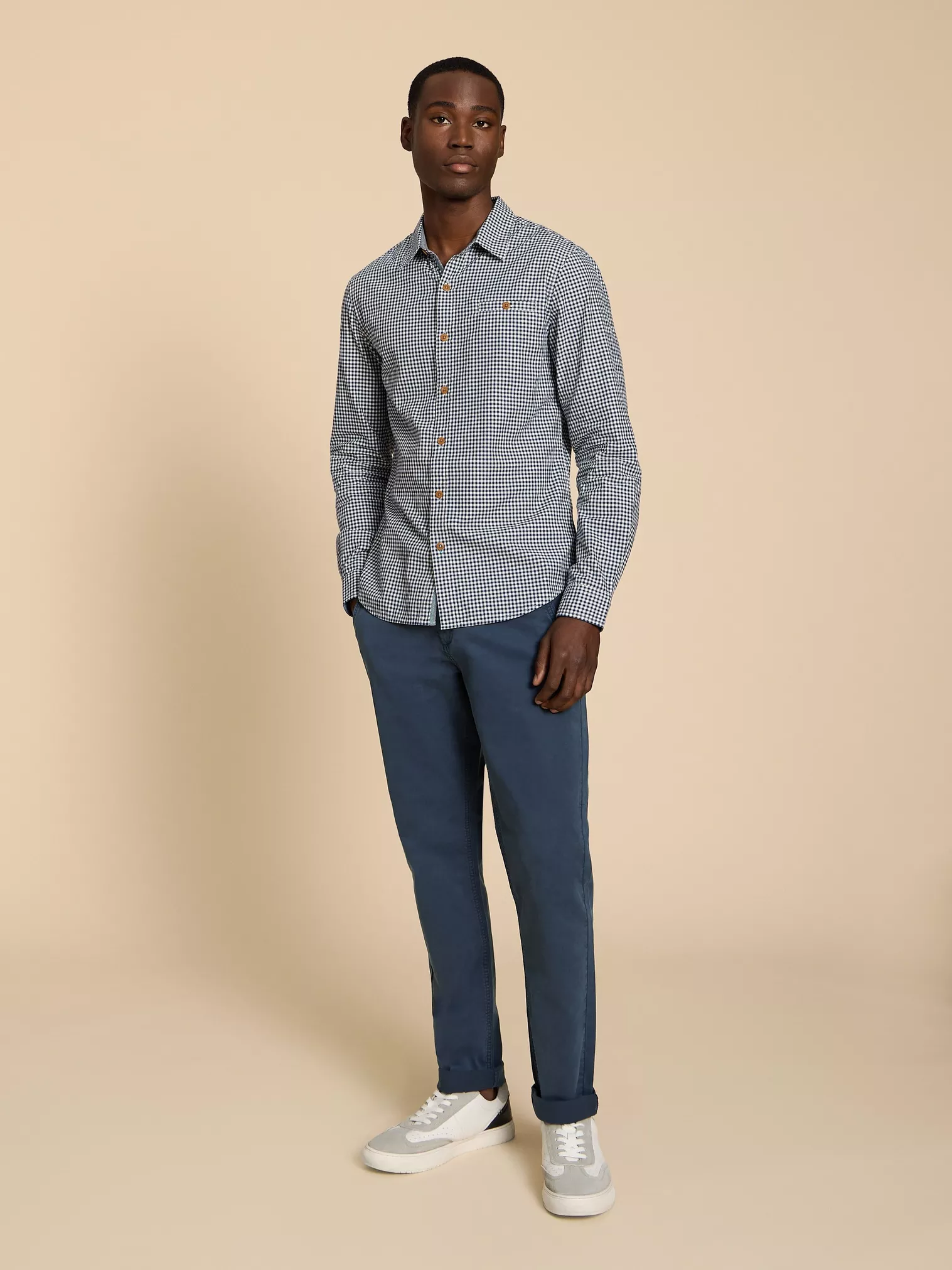 White Stuff Sutton Chino Trouser , Dark Navy