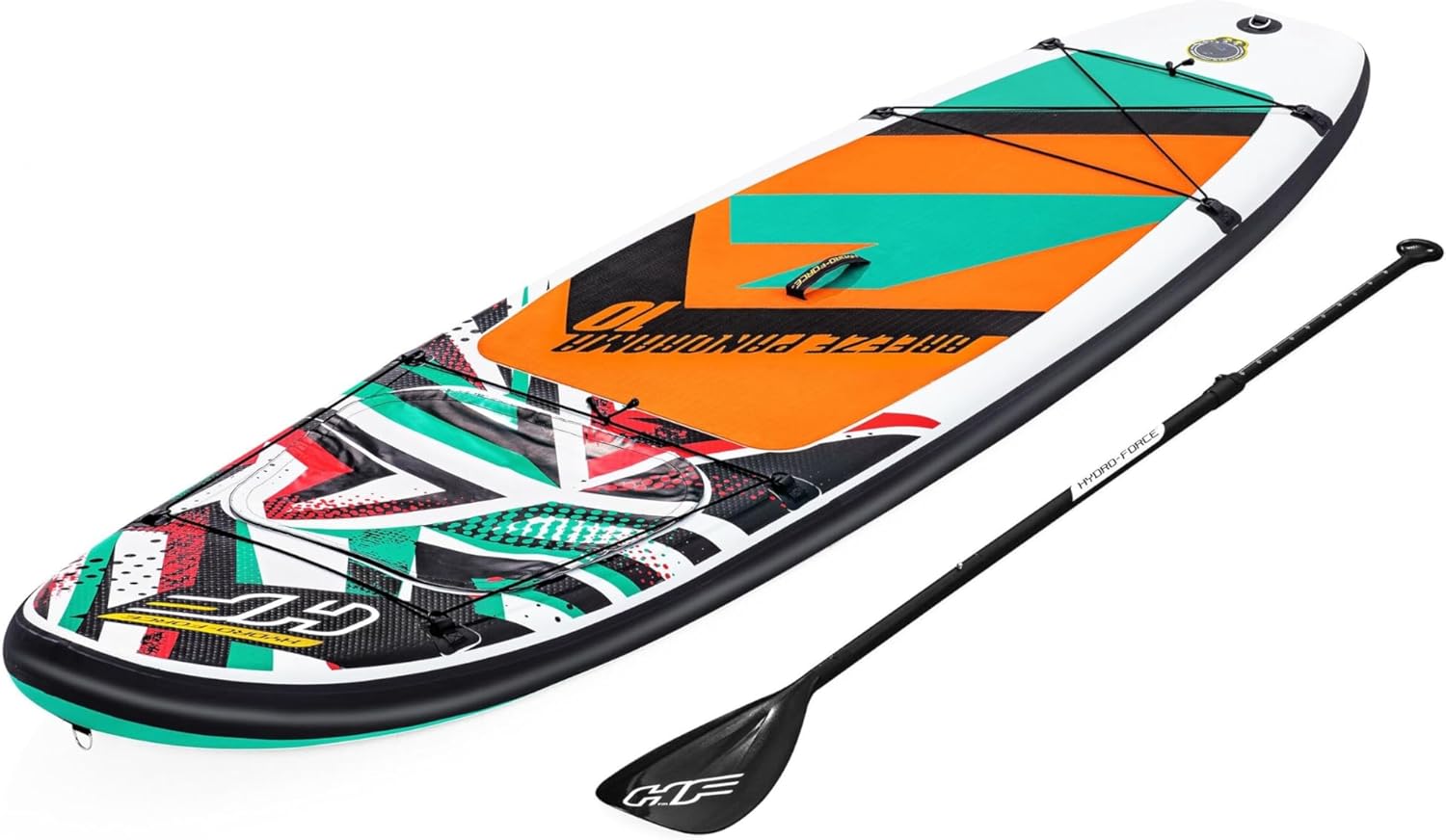 Bestway Hydro-Force - Tavola gonfiabile per stand up paddle, set completo con pompa a mano, borsa da viaggio e finestra integrata, diverse misure