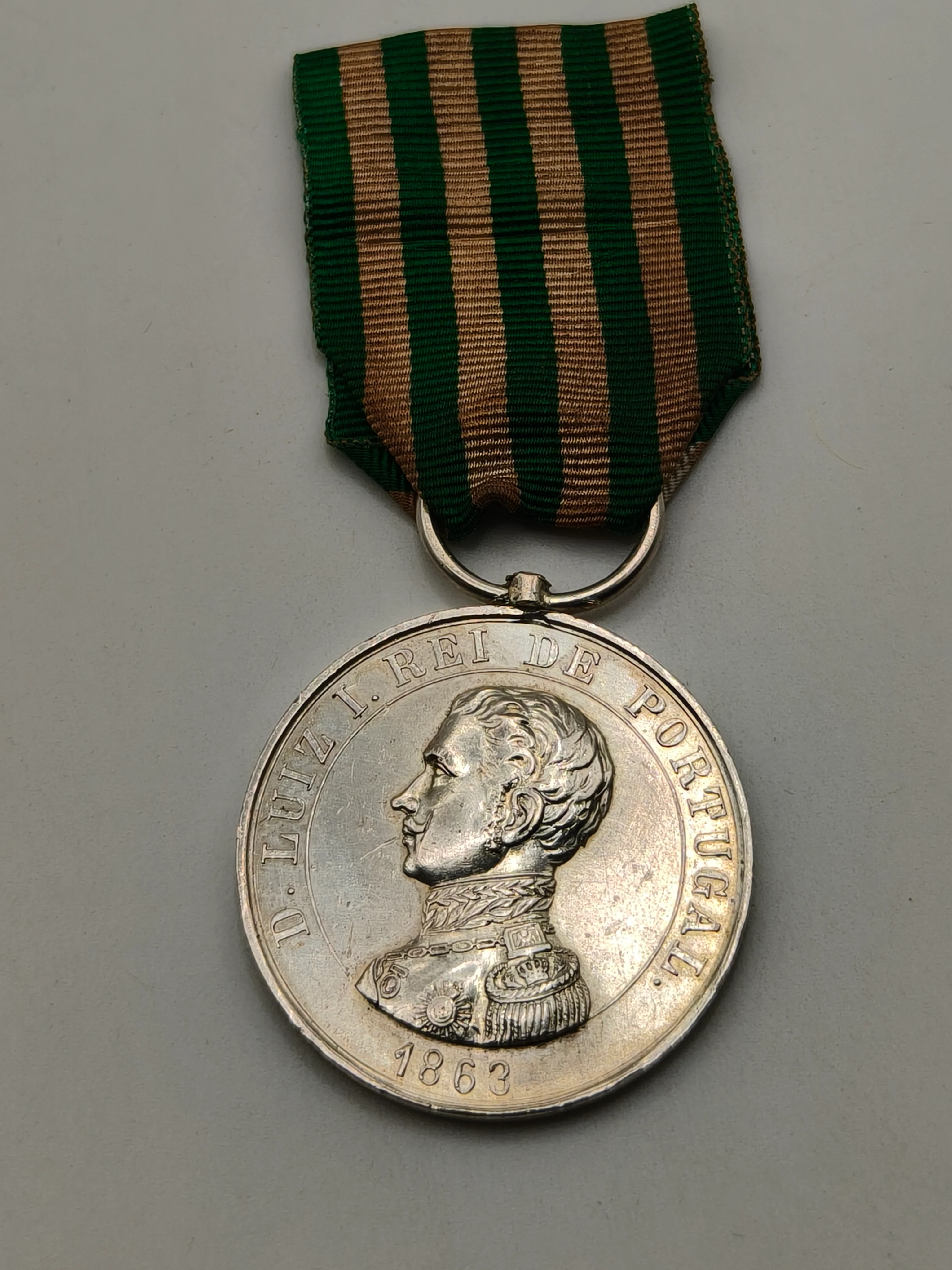 Medalla Comportamiento exemplar Luis I de Portugal. 1863
