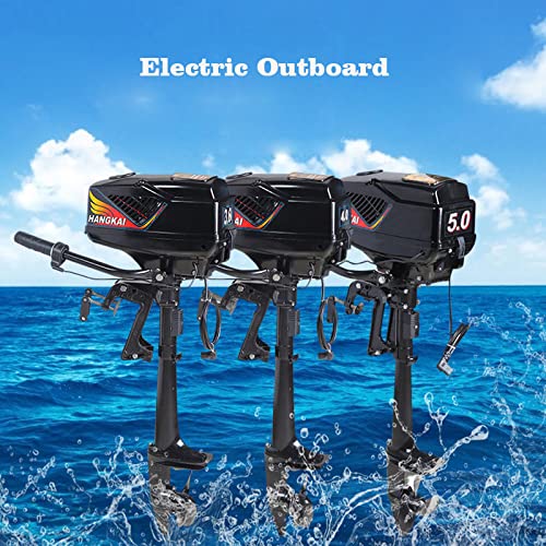 Motore fuoribordo elettrico brushless 5HP 48V 1200W Motore per barca, motore fuoribordo elettrico ad albero corto Elica per motore da traina per pesca Acquacoltura Avventura all'aperto : Amazon.it: Sport e tempo libero