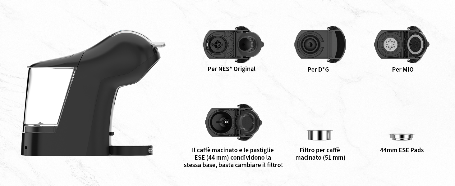 Macchina da caffè 5 in 1