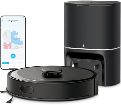 Tapo LiDAR Smart Navigation Robot Vacuum and Mop with Self Emptying Dock, 5300Pa Max, 97%  Dust Pickup Rate, Customizable Cleaning, Self Charging, Compatible with Alexa & Google Home, RV30 Max Plus : Everything Else