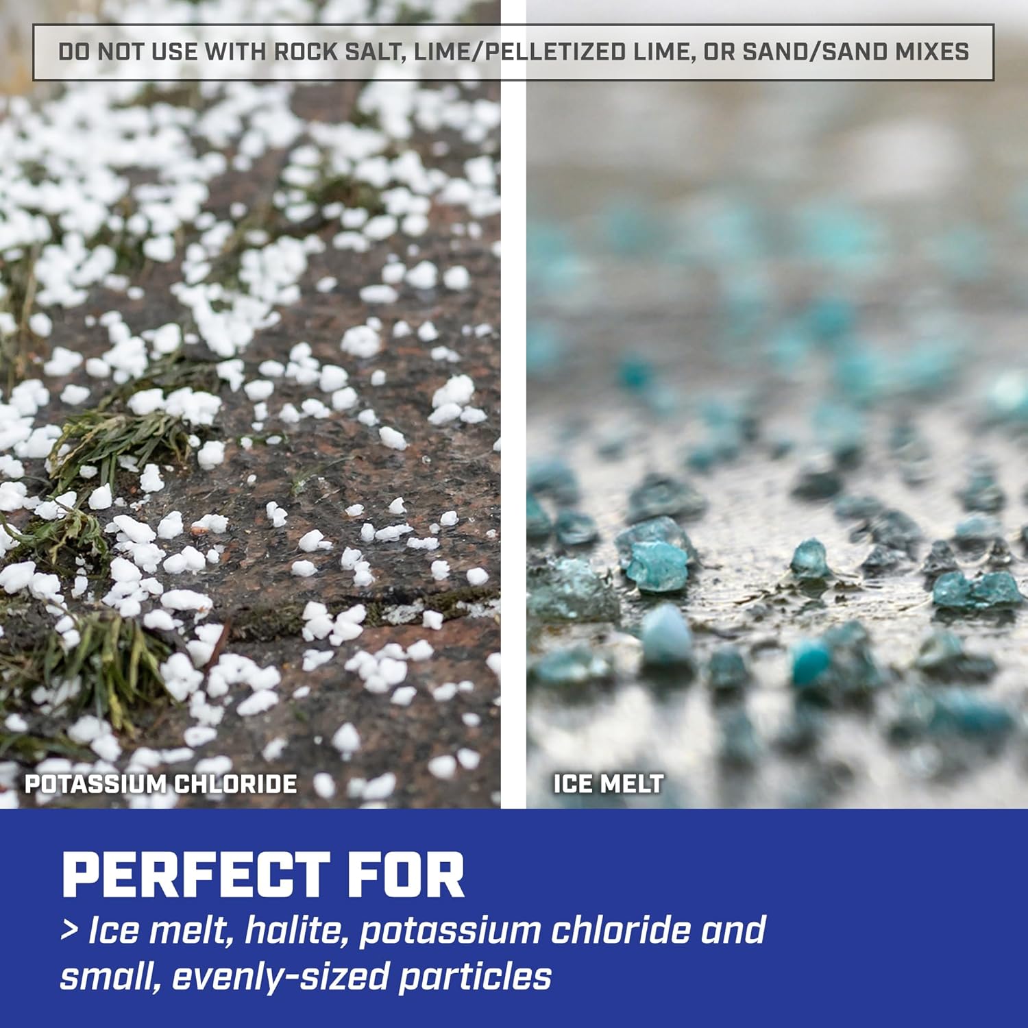 Chapin 88200A Spreader  Salt  Ice Melt  All Season  SaltPro  Walk Behind  Spiked Auger  Adjustable Baffles  12