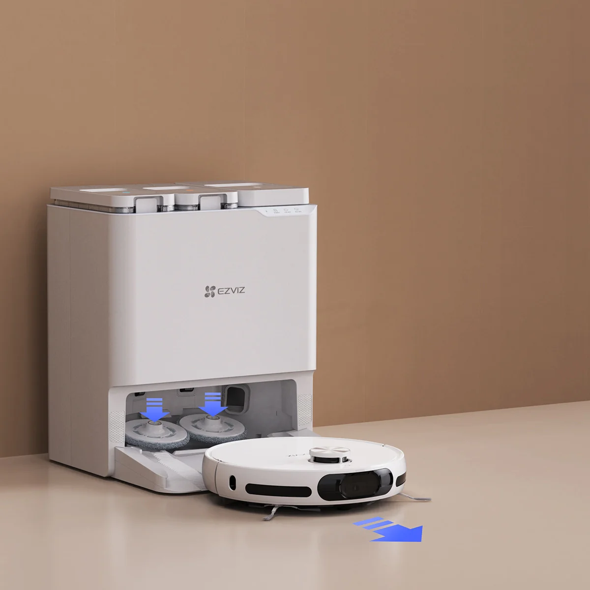 Ezviz RS20 PRO Robot Aspirapolvere Lavapavimenti Wi-Fi 7200Pa Bianco
