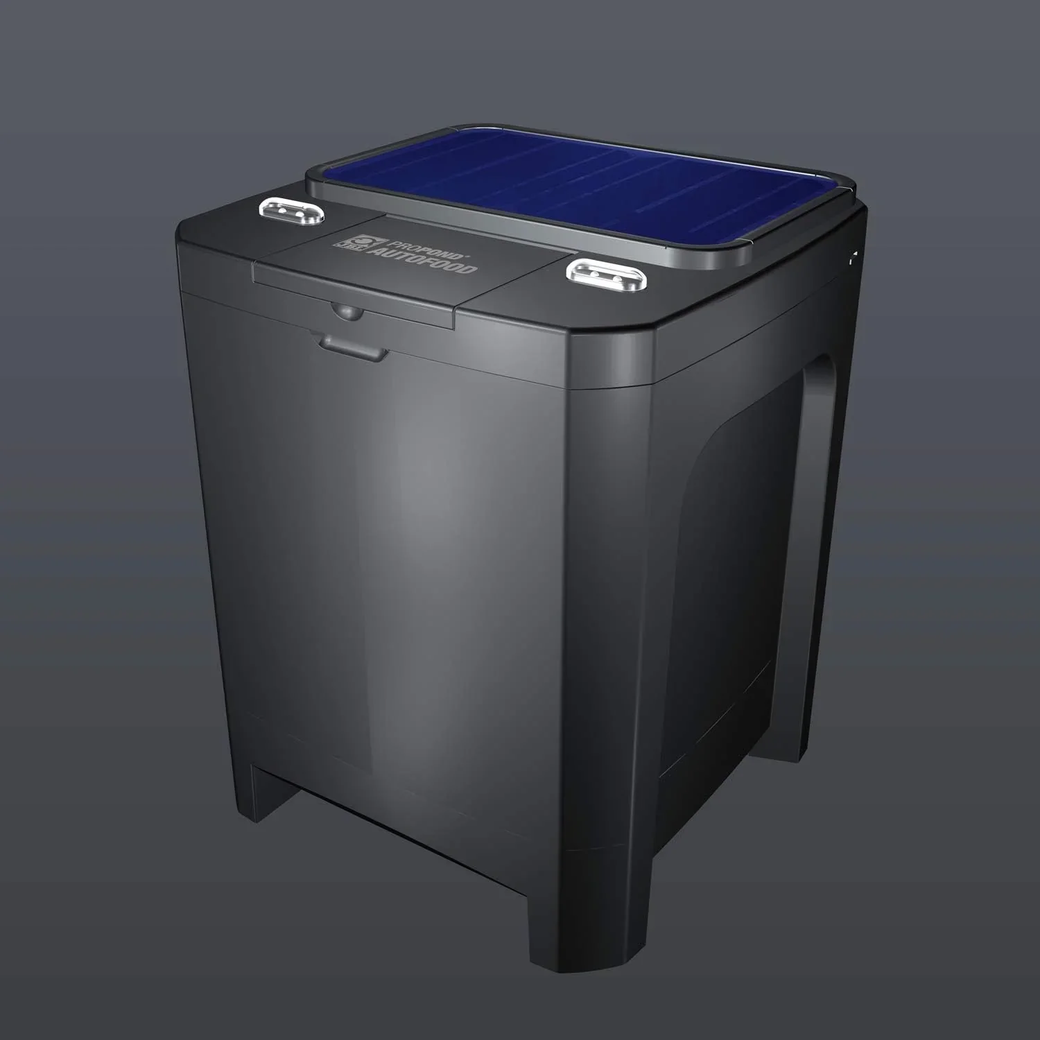 JBL Futterautomat f��r Koi und andere Teichfische, PROPOND AUTOFOOD, Wetterfest, Solar, 37,5 x 37,5 x 46,2 cm, schwarz