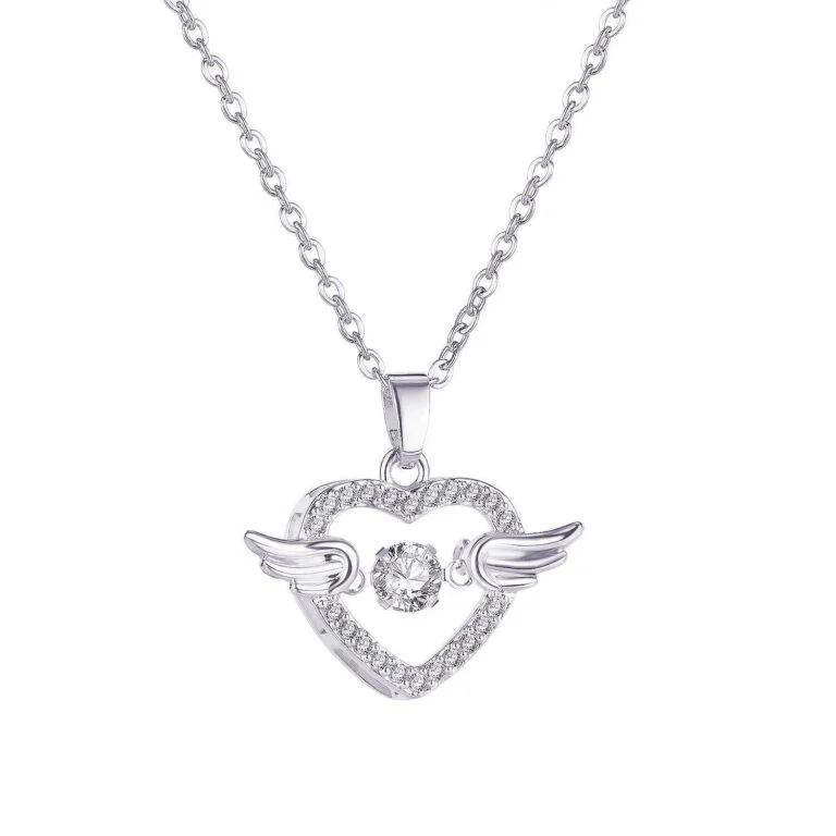Strieborný prívesok S925 Srdce s krídlami – Eurocharms