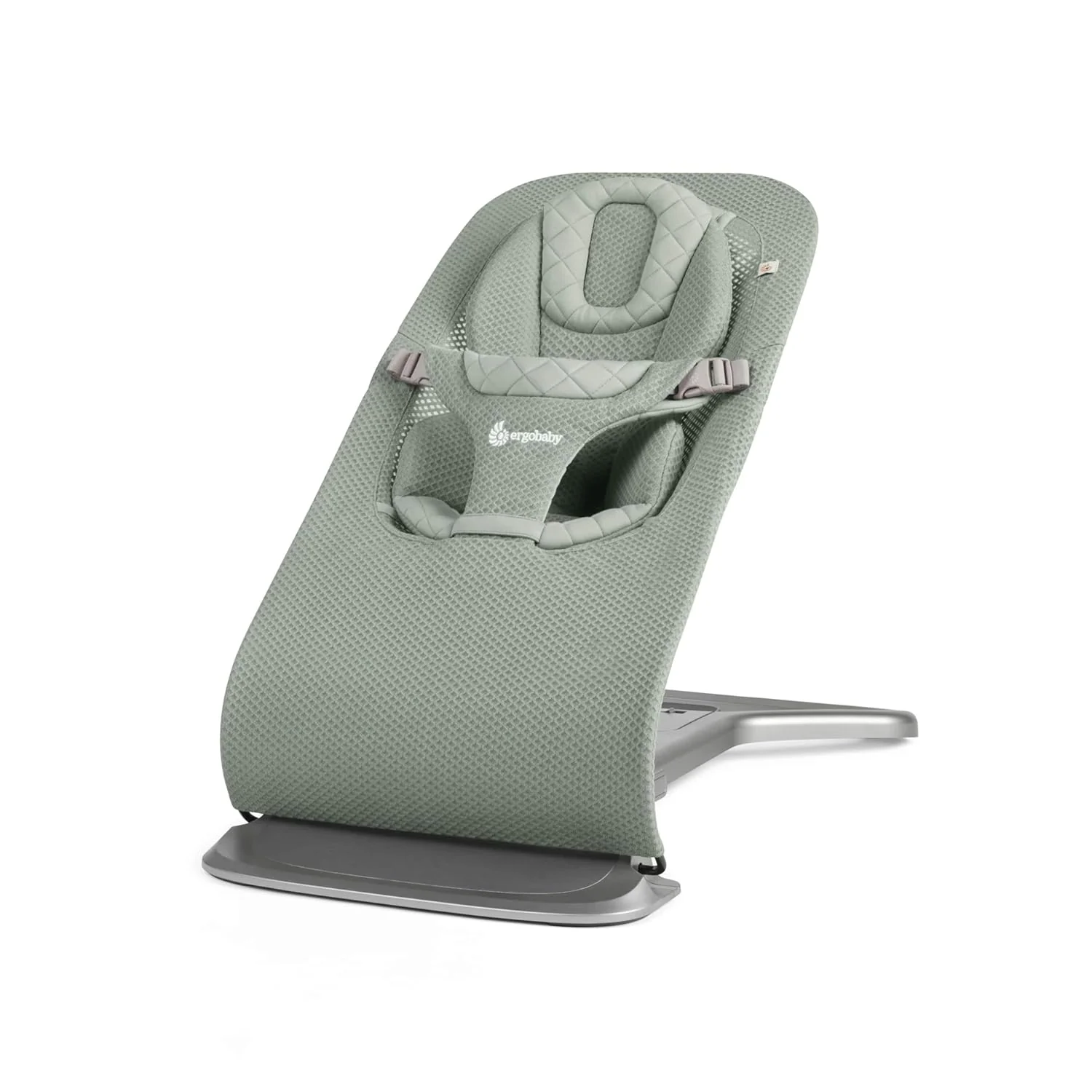 Ergobaby 3-in-1 Evolve Bouncer, Ergonomische wipstoel voor baby's vanaf de geboorte tot peuters, Babyschommel met zitverkleiner voor pasgeborenen (2,5 kg - 13,2 kg), Cream