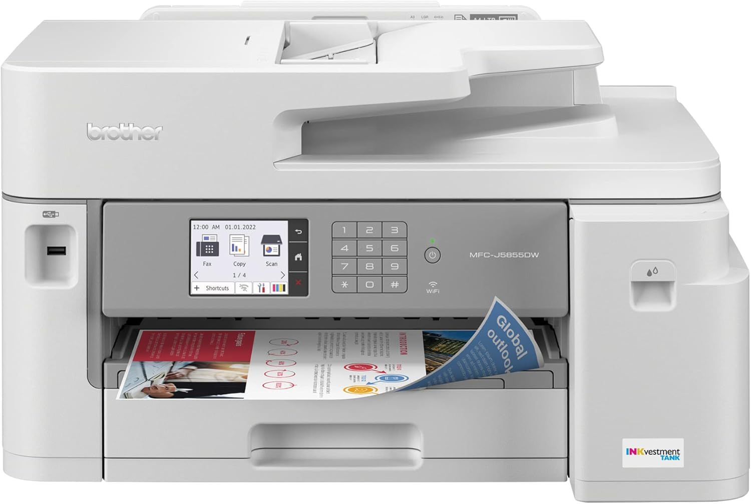 Brother MFC-J5855DW INKvestment Printer, 11