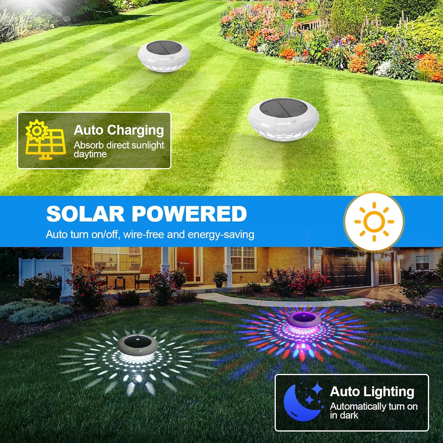 Schwimmende Poolleuchten mit Fernbedienung, 16,5 cm RGB-Farbwechsel, Solar-Pool-Lichter, die mit 9 dynamischen Beleuchtungen schwimmen, IP68 wasserdicht, hängbar, solarbetriebenes Licht für