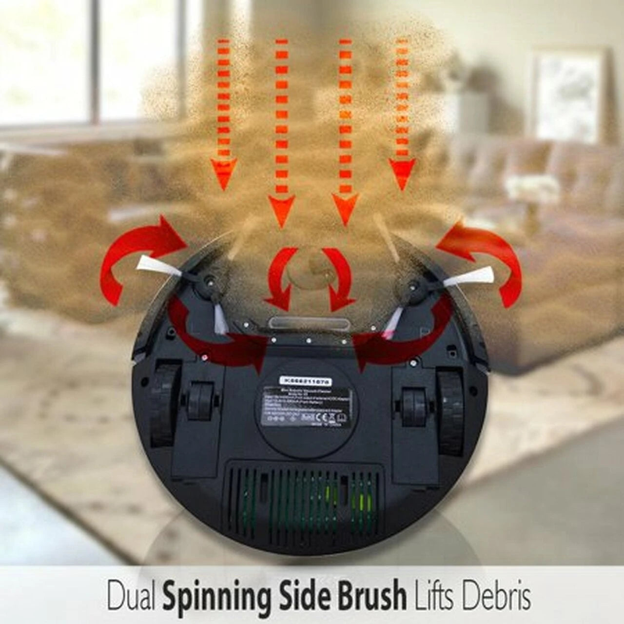 Pure Clean PUCRC25.5 &ndash; Pure Clean Smart Vacuum Cleaner &ndash; Automatic Robot Cleaning Vacuum