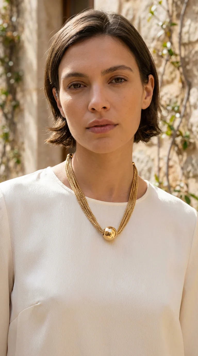 Envy Multi Chain Necklace , Gold