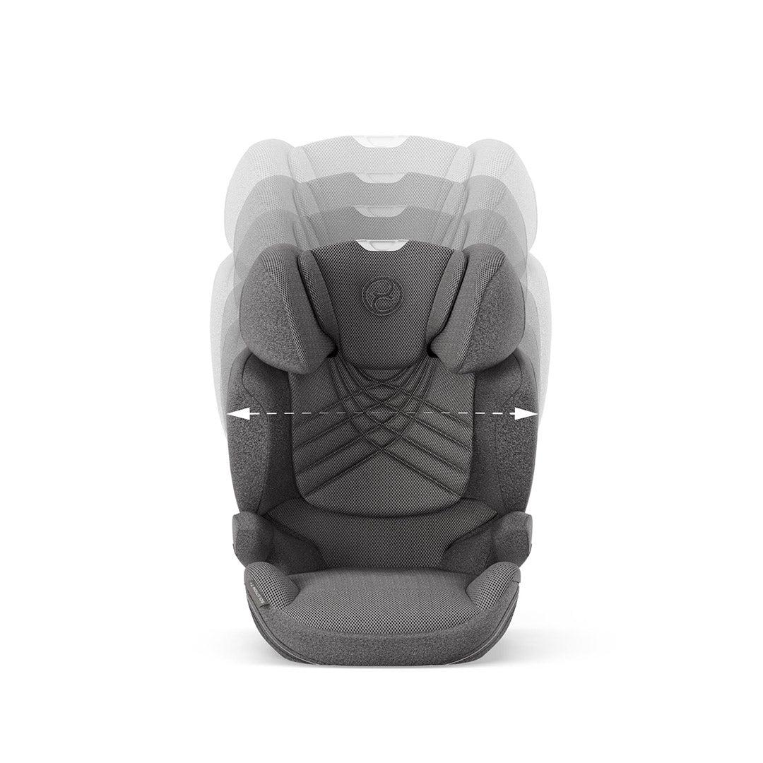 2025 Seggiolino auto CYBEX Solution T i-Fix Plus – Gruppo 2/3, Mirage Grigio, con ISOFIX e poggiatesta regolabile in altezza