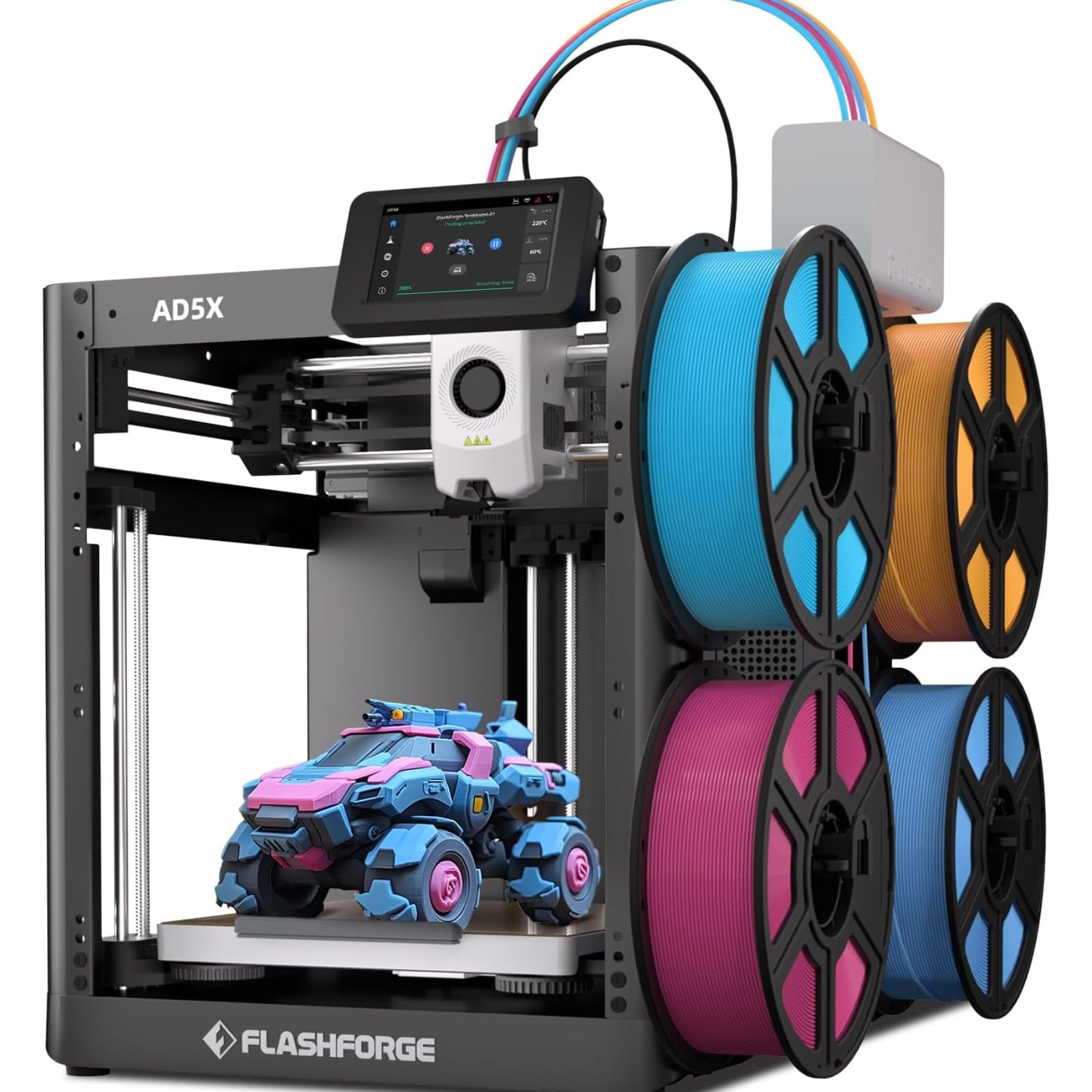 Flashforge Adventurer 5X 3D Drucker Mehrfarbdruck IFS AD5X Multimaterial Auto Nivellierung 600 mm/s PETG CF